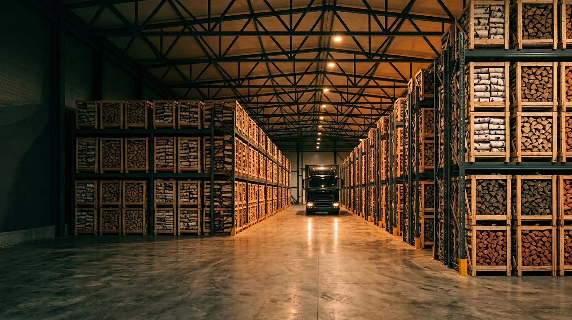 Современный склад дров с доставкой в Белых Столбах