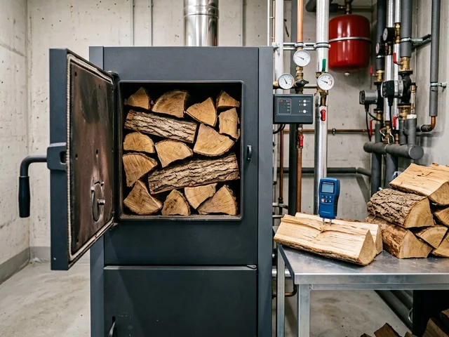 Настройка режимов котла длительного горения в Белых Столбах